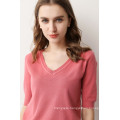 Crazy big discount!! Four seasons half-sleeve wool sweater women thin base shirt casual loose pullover sweater